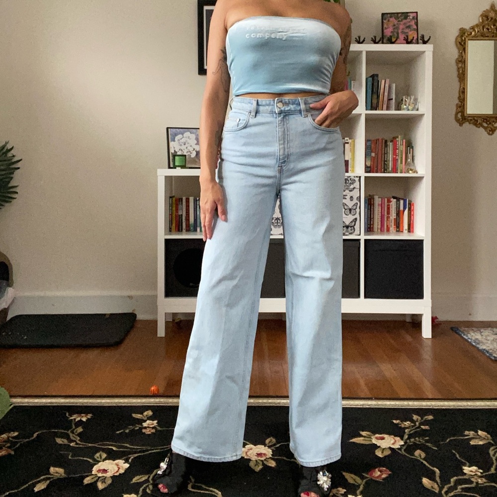 & Other Stories High Waisted Wide Leg Jeans